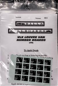 VLX Louvre Van Number Boards VR Decals